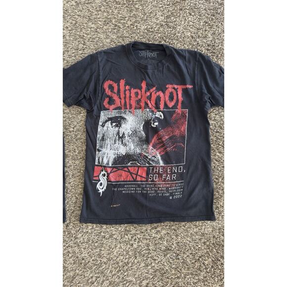 Lot Of 2 Black Band Tee Shirts SlipKnot Heavy Metal Rock Men’s Size Medium - Picture 3 of 6